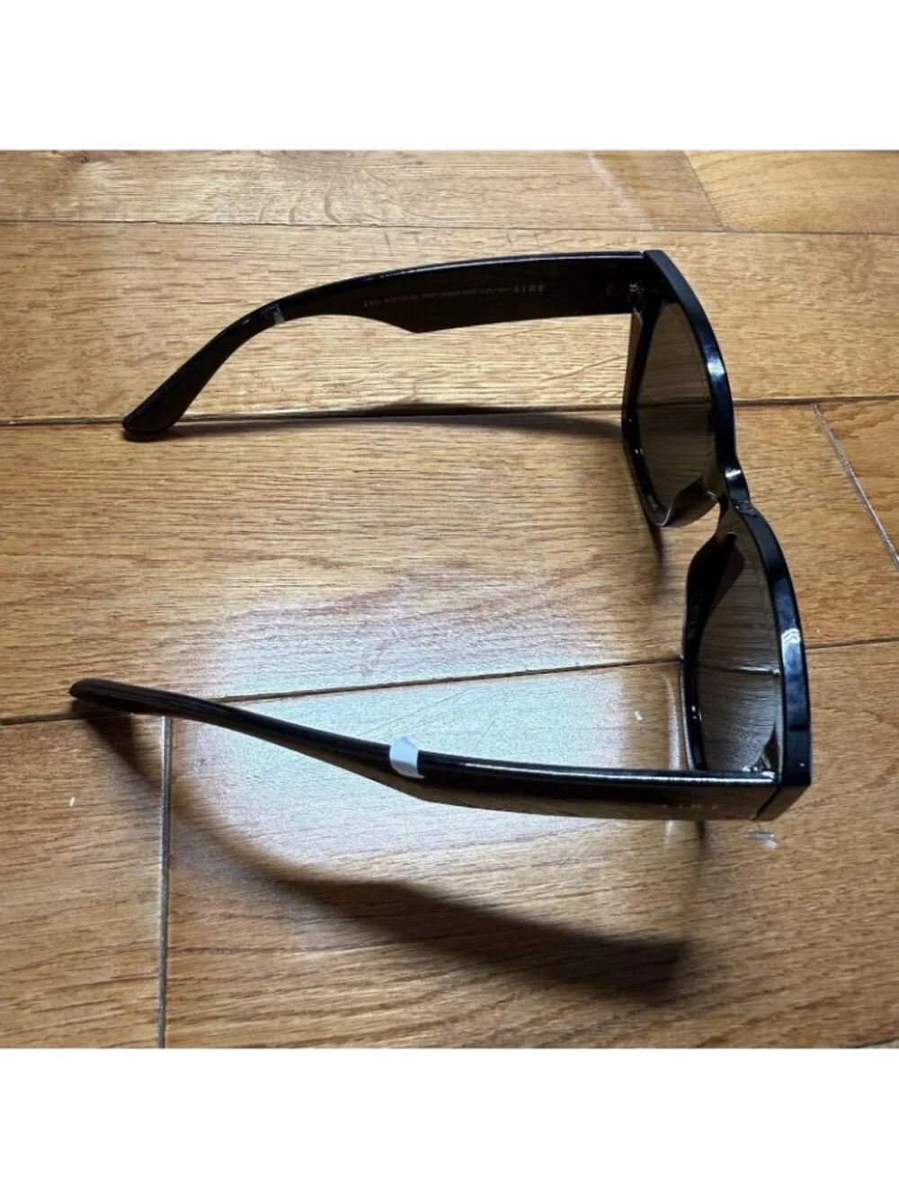 AIRE Oversized Black Square Sunglasses Thick Frame Minimal Chic Designer